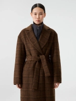 Пальто-халат в клетку OLA OLA