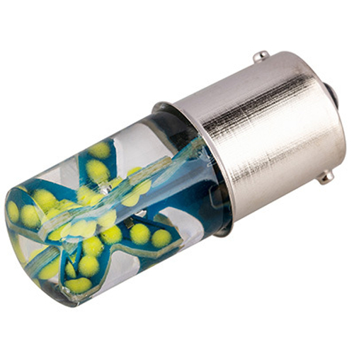 Лампа светодиодная 12V 21W металлический цоколь 1-конт. белый 48 COB BA15s S25 2 шт. Skyway