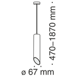 Подвесной светильник Technical P027PL-01B