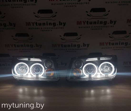 Передние фары BLACK для Volkswagen Bora