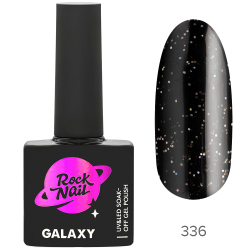 Гель-лак RockNail Galaxy 336 Black Hole, 10мл.