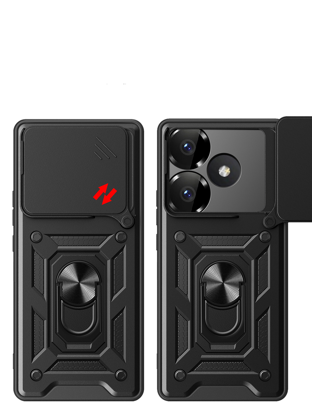 Чехол с кольцом Bumper Case для Poco F6