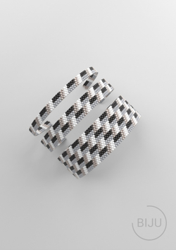 Схема PEYOTE, Схема браслета мозаичное плетение, узор из Miyuki Delica 11/0, файл PDF, №216