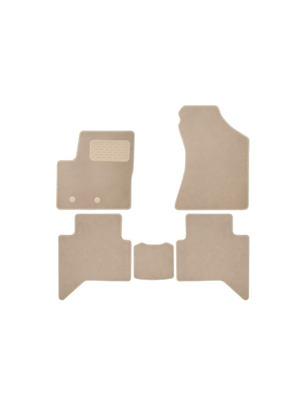 Коврики в салон для CHANGAN Hunter Plus 2023-, пикап, 5шт. (текстиль, бежевые) KLEVER0409200622112KH