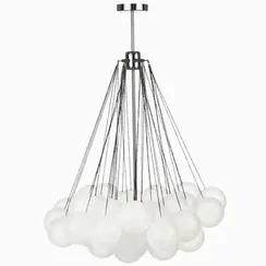 Люстра Hail Ø80х99 см, серебро