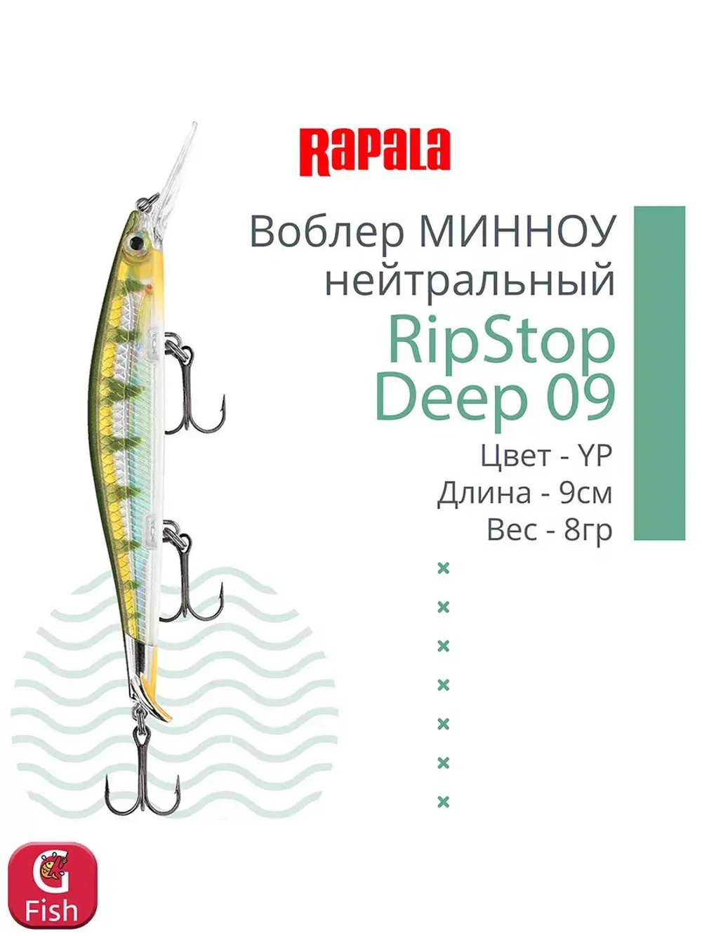 Воблер для рыбалки RAPALA RipStop Deep