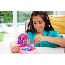 Polly Pocket - Пудель салон красоты Компактный набор 2 куклы + аксессуары HKV35 / артикул   FRY35 HKV35  / GTIN 194735109135