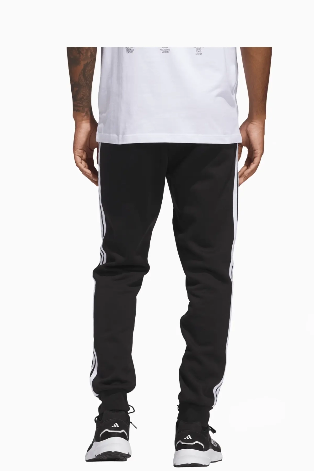 Штаны adidas Essentials 3-Stripes Fleece - черный