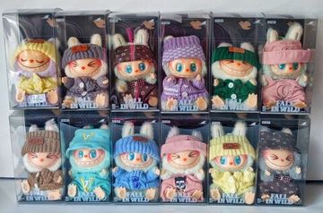 Мягкая игрушка " Лабубу" сидячая с одеждой, 15 см