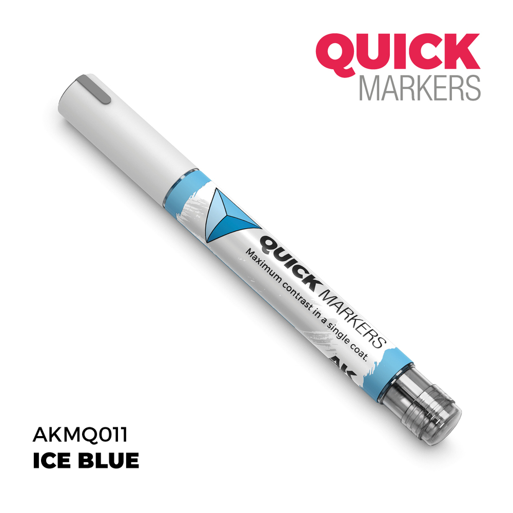 Акриловый маркер AK Interactive Quick Marker Ice Blue