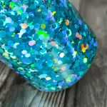 Блестки Глиттеры 2,5 мм. - Голубой голографик универсальные для творчества, рукоделия, для смолы, дизайна ногтей, декор...