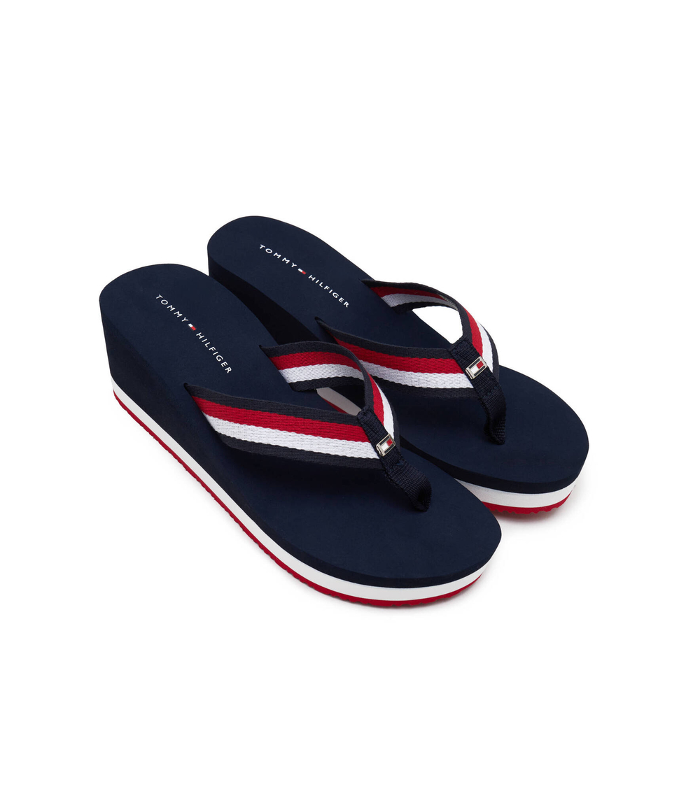 Вьетнамки CORPORATE WEDGE beach Tommy Hilfiger - темно-синий(FW0FW07987)