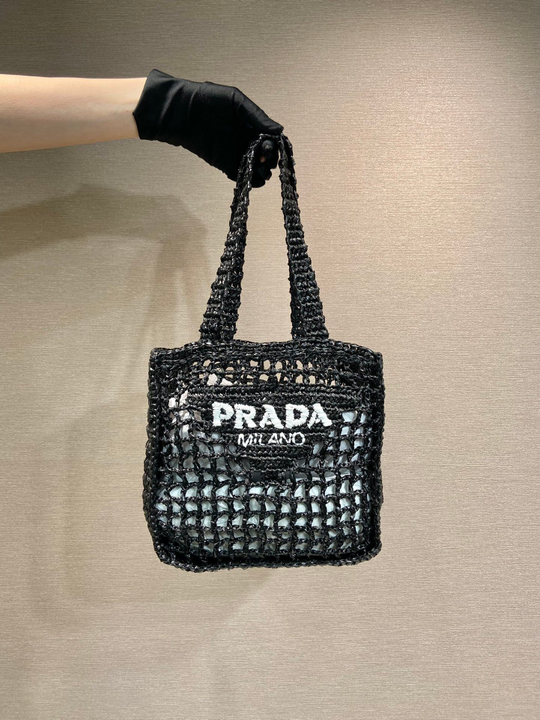 Prada Crochet Tote Bag 26 cm