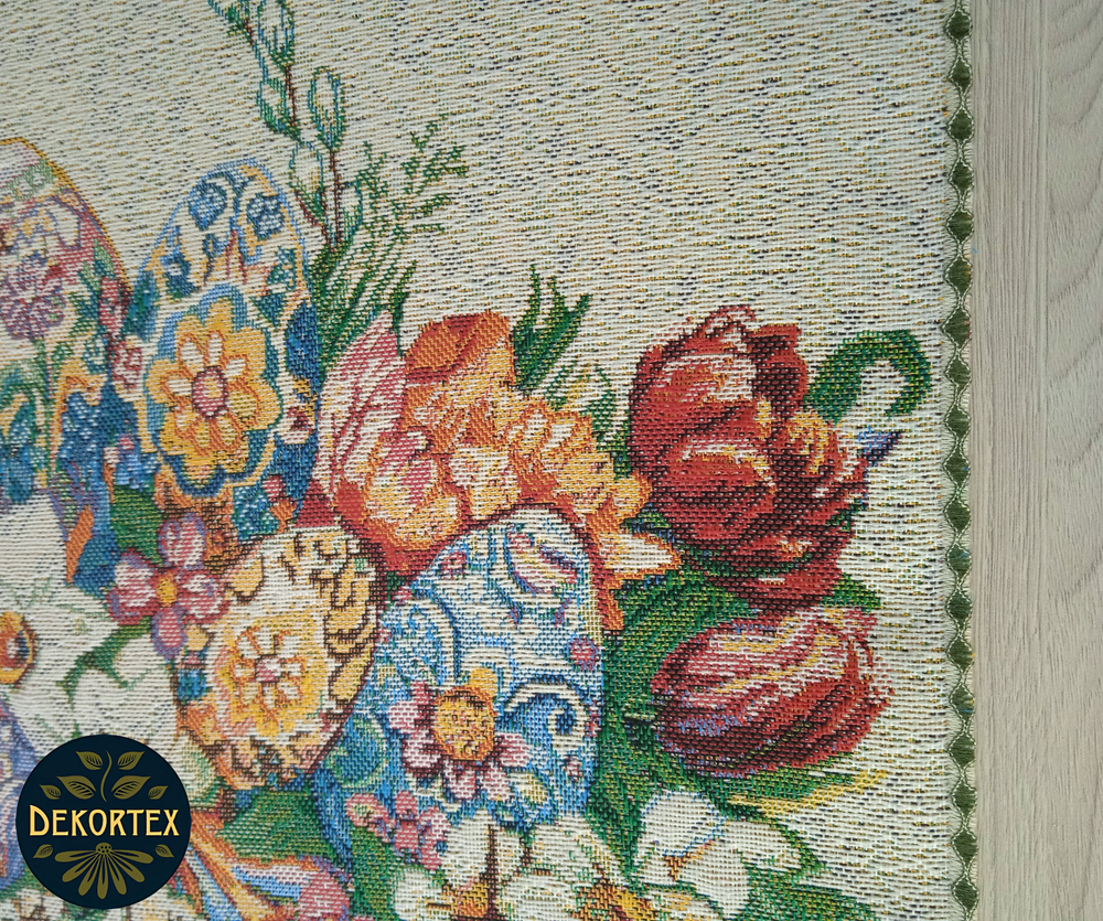 Пасхальный гобеленовый набор Пасхальный букет (Дорожка 39х153+4 салфетки 40х40)