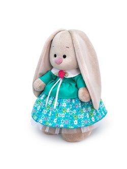 Мягкая игрушка Зайка Ми в бирюзовой курточке 25см