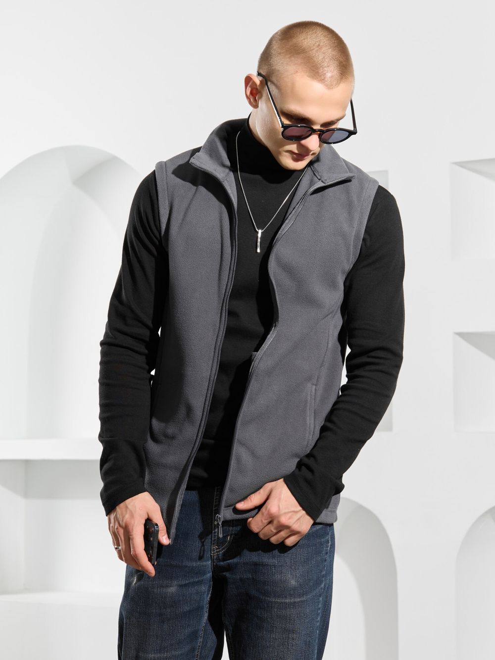 Жилет мужской Алтай-3 Виотекс ГРАФИТОВЫЙ