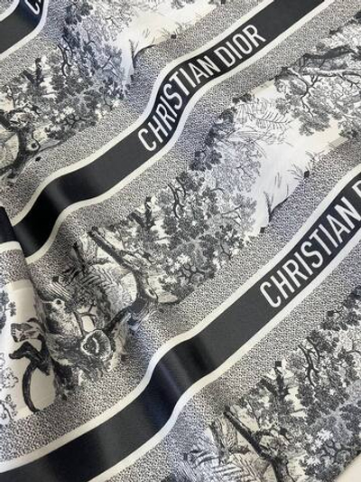 Купон шелк твил Christian Dior с дизайнерским принтом