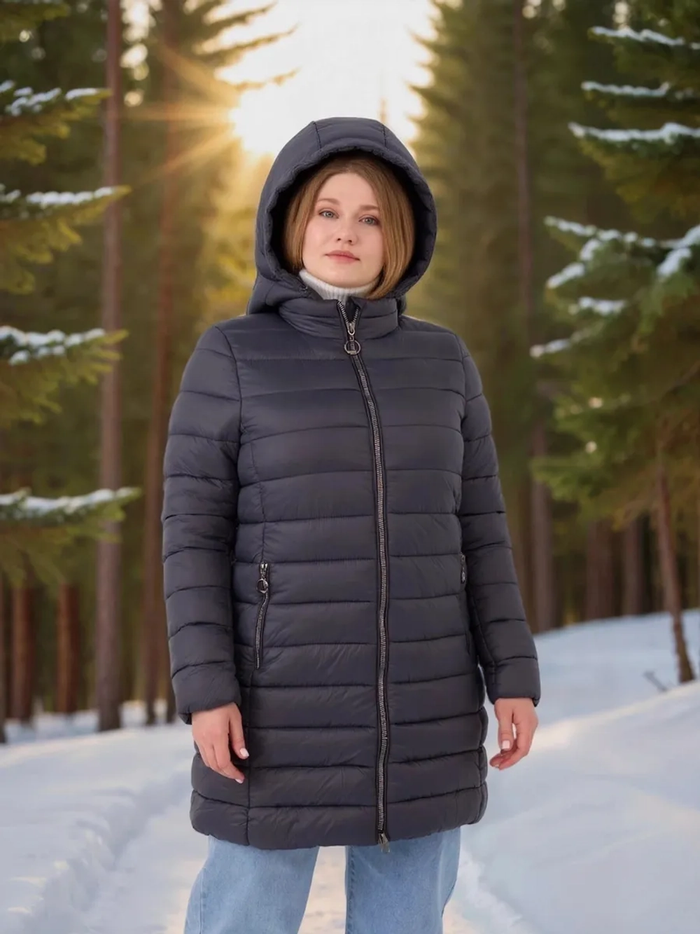 Куртка зимняя стеганая утепленная