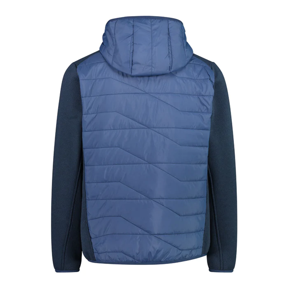 Толстовка CMP Man Hybrid Jacket Fix Hood , артикул 31H0997, цвет Nero (M928)