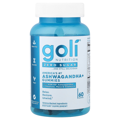 Goli Nutrition, ашваганда+, 60 жевательных конфет