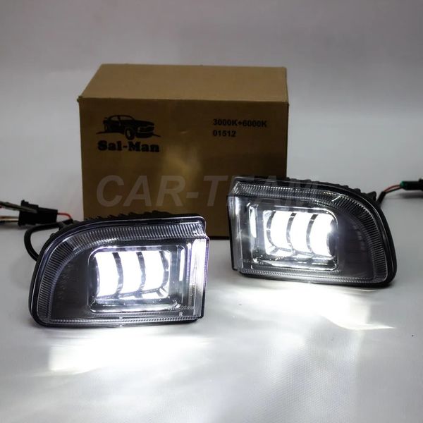 Противотуманные фары (ПТФ) линзованные "Sal-Man" на Chevrolet Lacetti (арт. 01512) (3 диода LED 50W два режима (3000K+6000K))