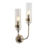 SL1402.201.02 Светильник настенный ST-Luce Латунь/Прозрачный E14*2 40W ЭЛЕГРА