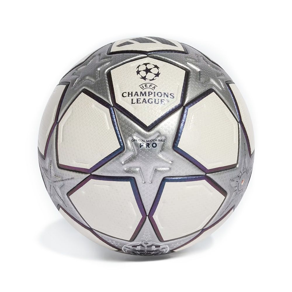 Мяч футб. ADIDAS UCL PRO 3RD JY8891,р.5, 32п, FIFA Quality PRO, ПУ, термосш, бело-серебристо-фиолет