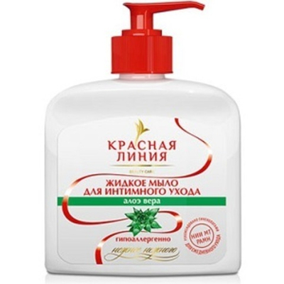 Красная линия ж/м д/интим.гигиеный,Алоэ вера( 250г)