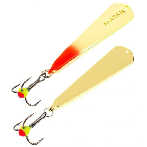 Блесна Akara Nota 45 мм 5 гр (5 цветов) с тройником и каплей