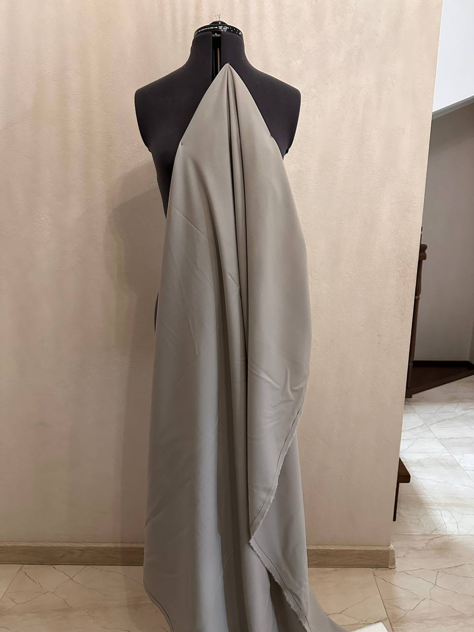 Костюмно-плательная однотонная шерсть с эластаном (Marzotto, 97%шерсть/3%эластан, Песок Равенны, 148, 280 гр/м2)