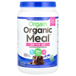 Orgain, Organic Meal ™, питательный растительный порошковый коктейль для еды, шоколадная помадка со сливками, 912 г (2,01 фунта)