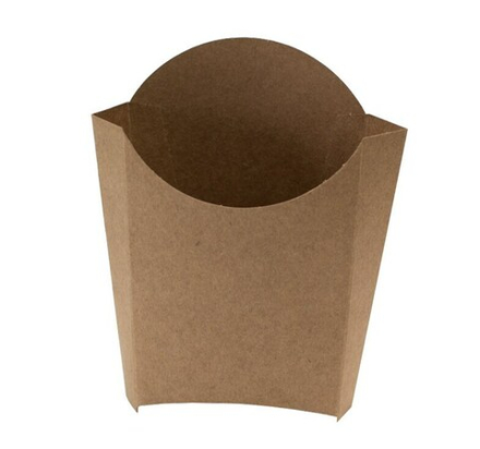 Коробка для картофеля фри большая 34х90х125мм, крафт