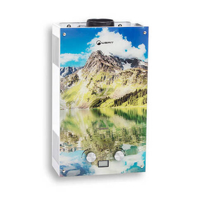 Водонагреватель газовый проточный (газовая колонка) WERT 10EG (с изображением горы)