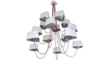 DesignHeure Lu15pnba —  Lustre 15 abat-jour Petit Nuage