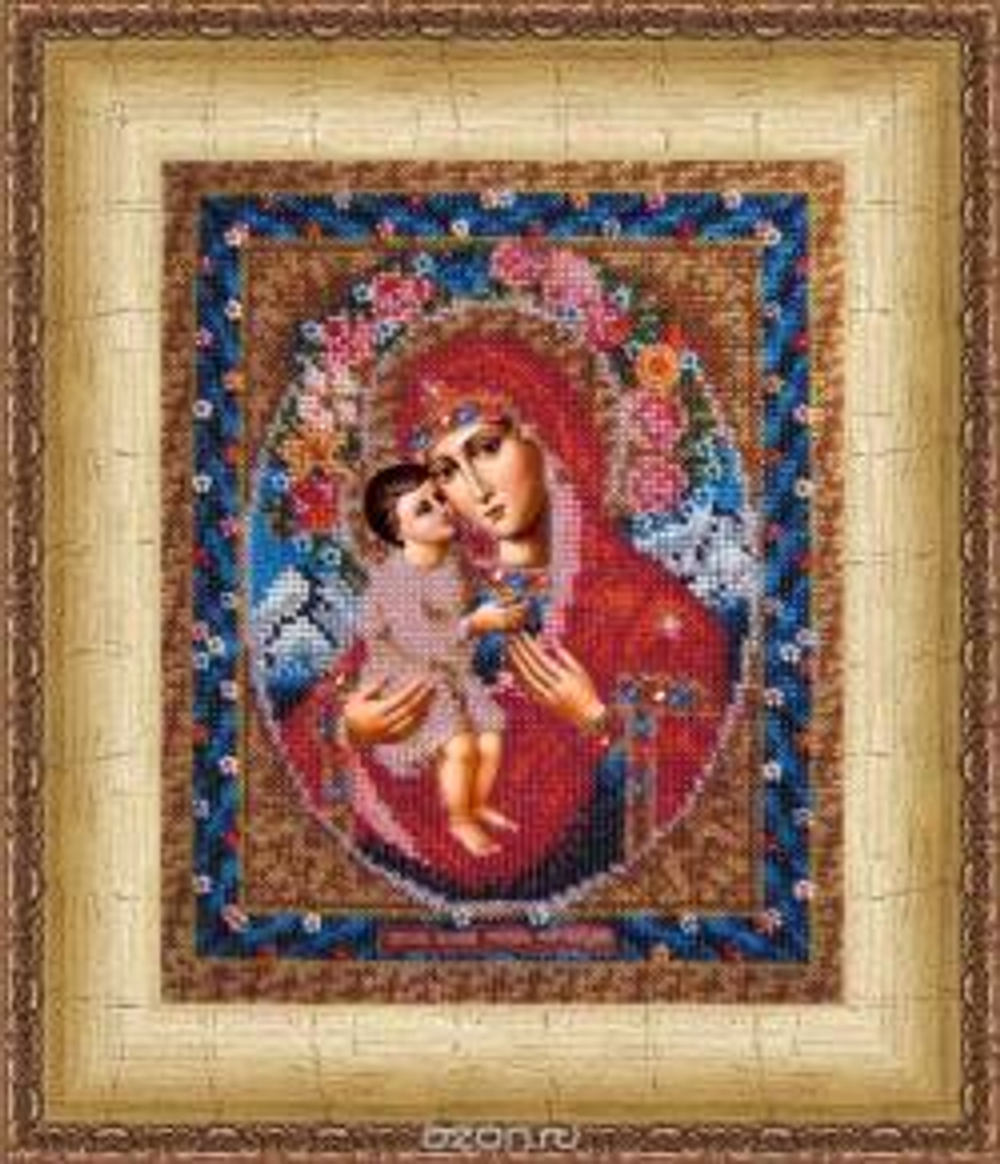 "Икона.Божия Матерь Жировицкая"-003ПИ вышивка