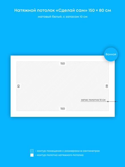 Натяжные потолки: 1.2 м2, 2.2 м2