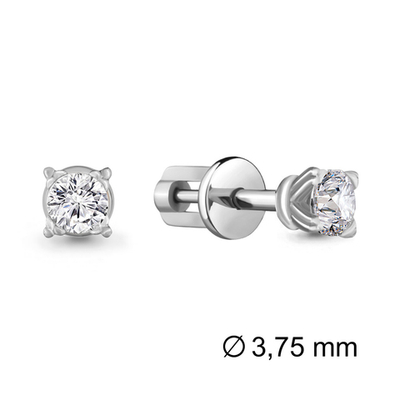 941347 Серьги из Золота с бриллиантами