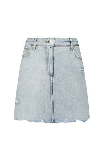 Джинсовая юбка MSGM - голубой(3042MDD144L 217483)