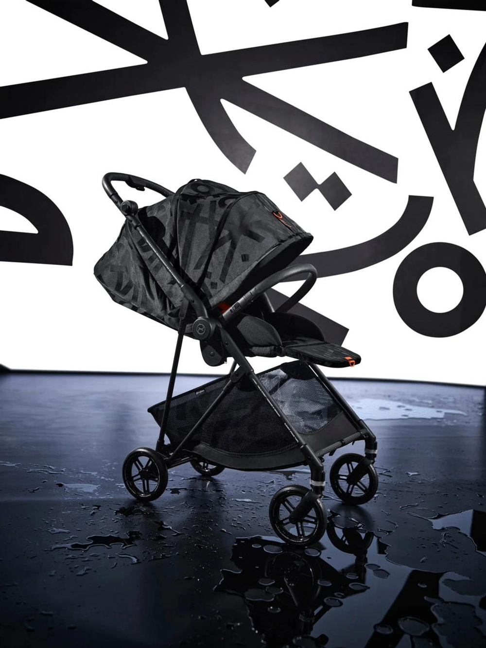 Коляска 2 в 1 Cybex Melio Street Real Black с дождевиком