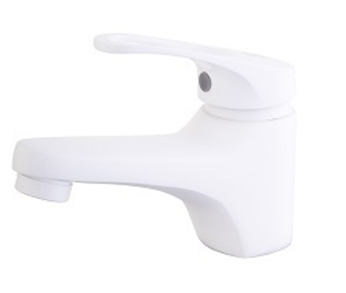 Смеситель Sanday умывальник,латунь,белый,картридж D35,гайка 34116-06