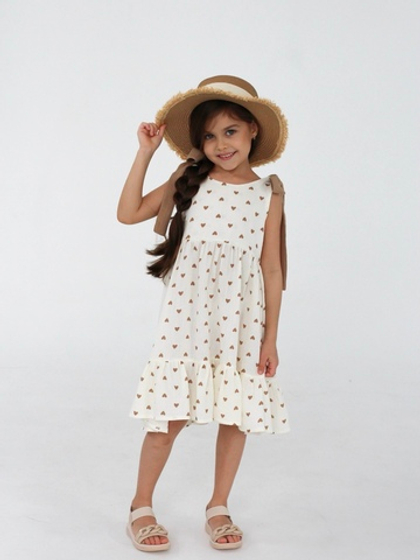Сарафан из муслина «Сердечки»