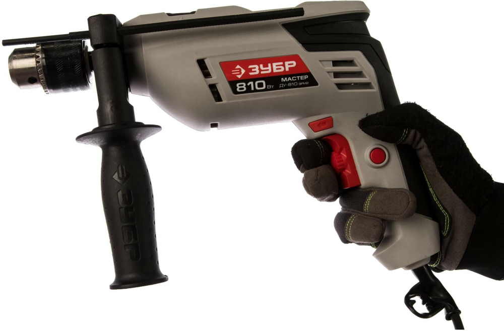 Дрель ударная ЗУБР ДУ-810 ЭРМ2 в коробке(ДУ-810 ЭРМ2)