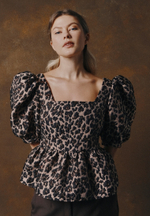 Leopard brown top