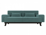 Диван прямой Мюнхен, Бирюзовый, Велюр, 109096