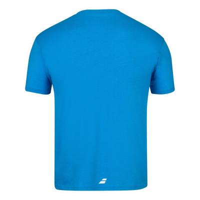 Мужское теннисное поло Babolat Exercise T-Shirt Men - Turquoise, White