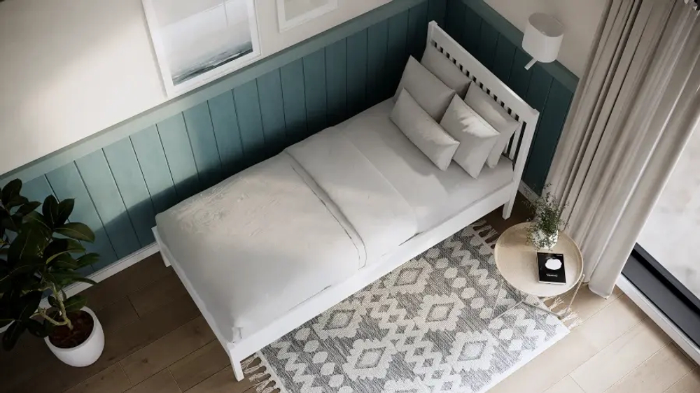 Кровать - аналог IKEA IDANAS/IDANÄS/ИДАНЭС/ ИЛЕКСА/ИКЕА 90х200 см, белый