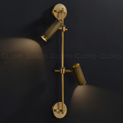 Бра Cloyd METODA-A W2 / выс. 71 см - латунь темная (арт.20462)
