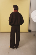 Pants ODRI dark brown color