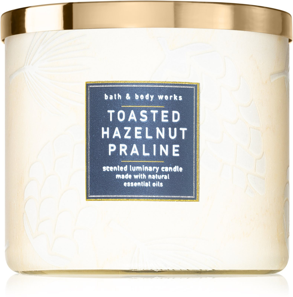 Bath & Body Works Toasted Hazelnut Praline - ароматическая свеча /   411  g  / GTIN 667555785570