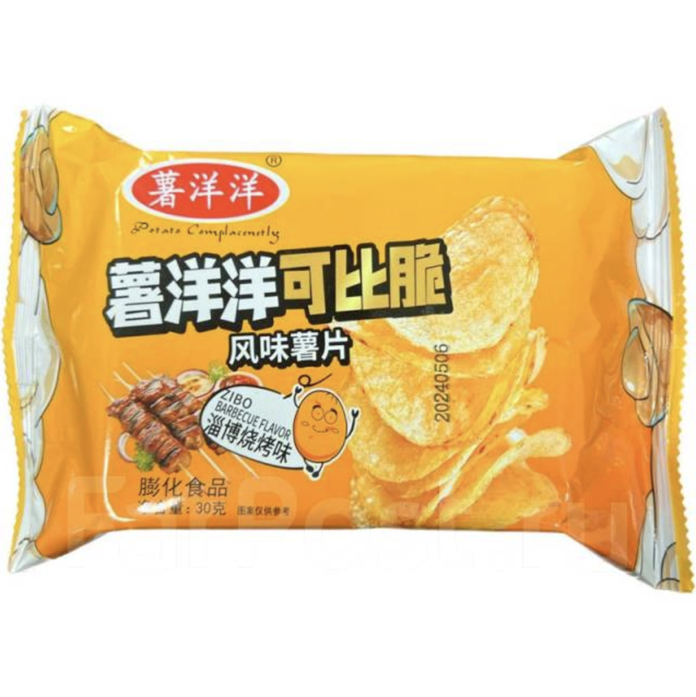Чипсы ShuYangyang Crispy барбекю 30г